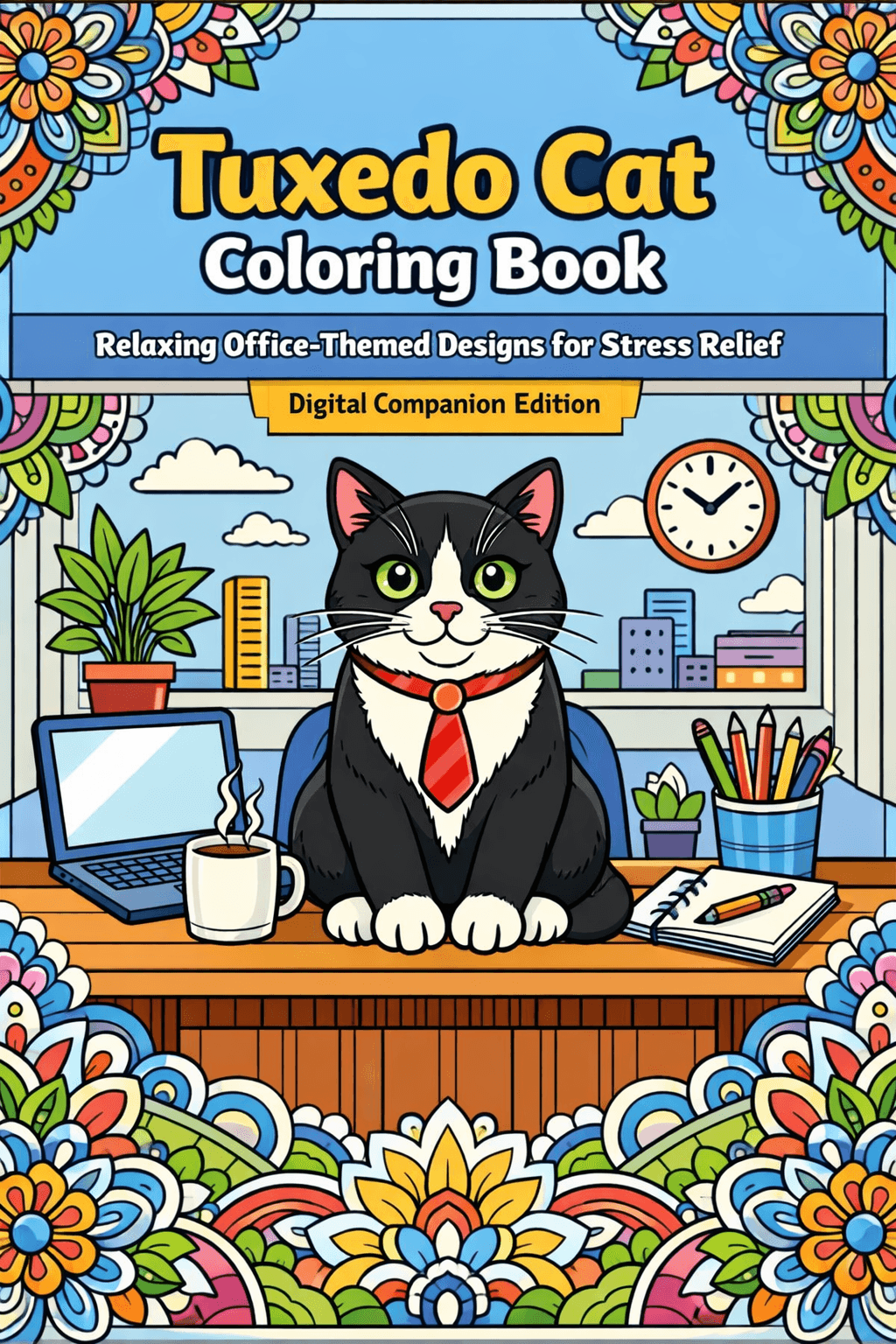 Tuxedo Cat Companion - Front Cover